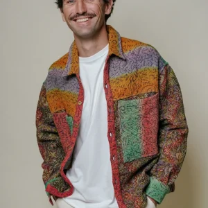 L'ÎLE BLEUE - Veste Kantha