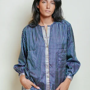 L'ÎLE BLEUE - Blouse Kamini Silk Navy