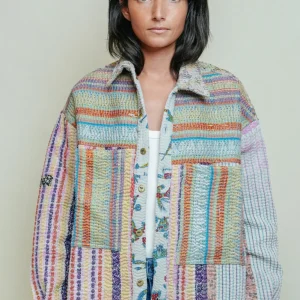 L'ÎLE BLEUE - Veste Kantha