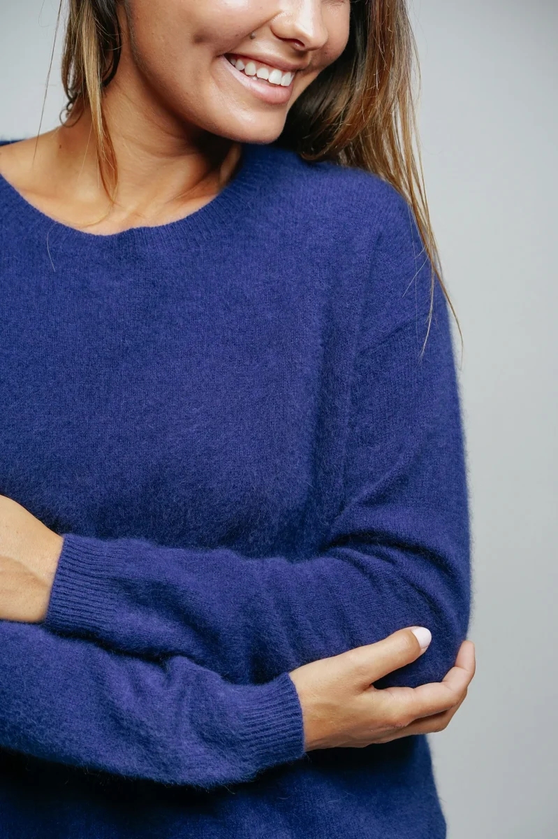 ESTHÈME - Col Rond Raccoon Bleu – Image 5