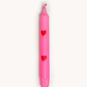 AIFCANDLES - BOUGIE À COEURS ROSE
