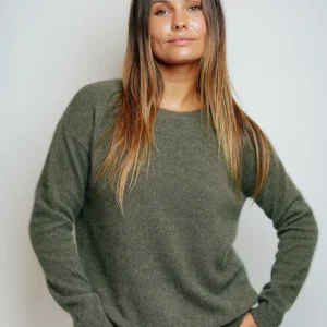 ESTHÈME - Col Rond Raccoon Kaki