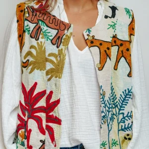 L'ÎLE BLEUE - Gilet Annie Animal