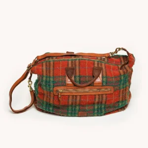 L'ÎLE BLEUE - WEEKEND BAG TARTAN