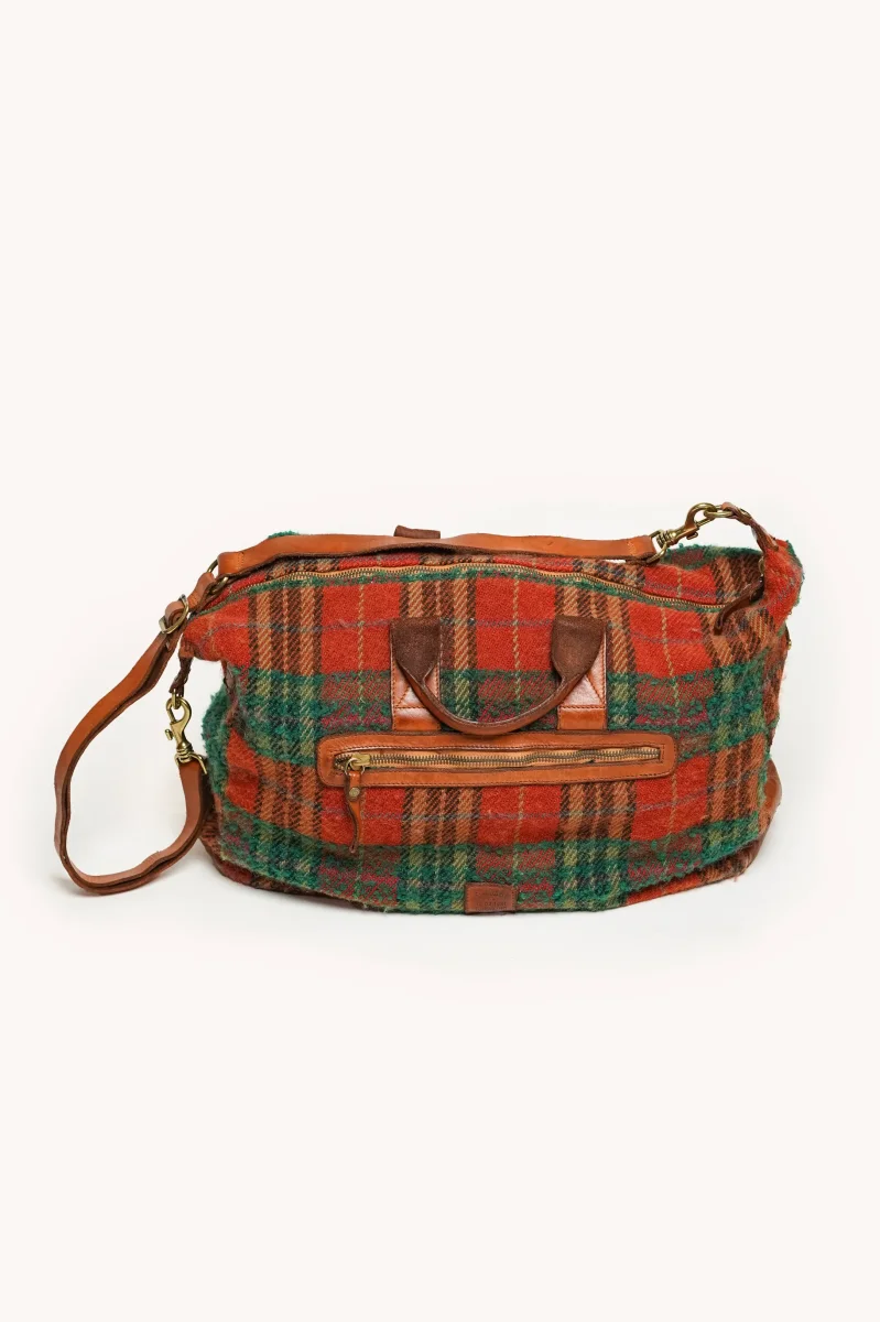 L'ÎLE BLEUE - WEEKEND BAG TARTAN – Image 2