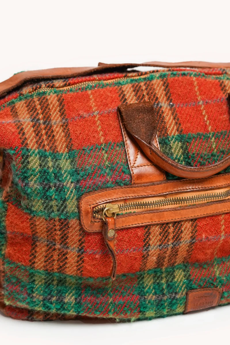 L'ÎLE BLEUE - WEEKEND BAG TARTAN – Image 3
