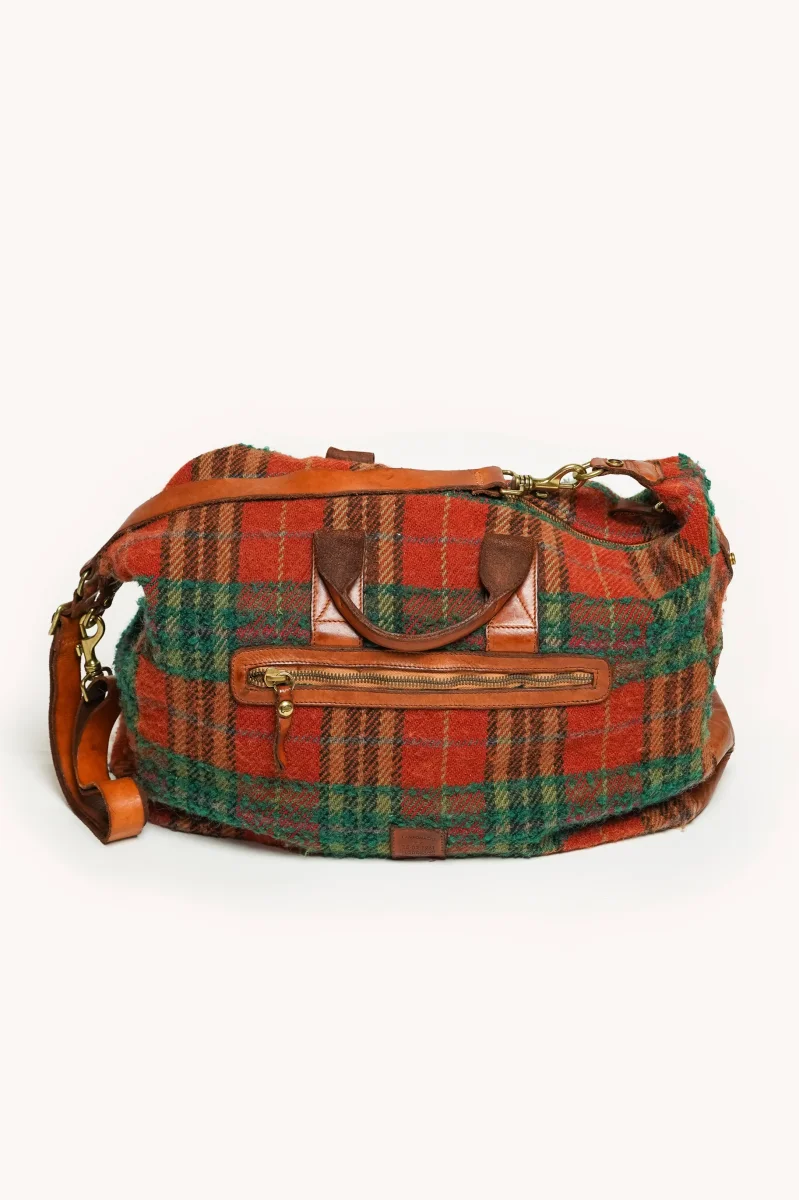 L'ÎLE BLEUE - WEEKEND BAG TARTAN – Image 4