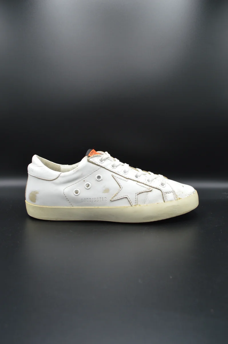 Golden Goose superstar blanc/doré - T39