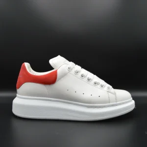 Alexander Mcqueen Oversize cuir blanc/ rouge - T37