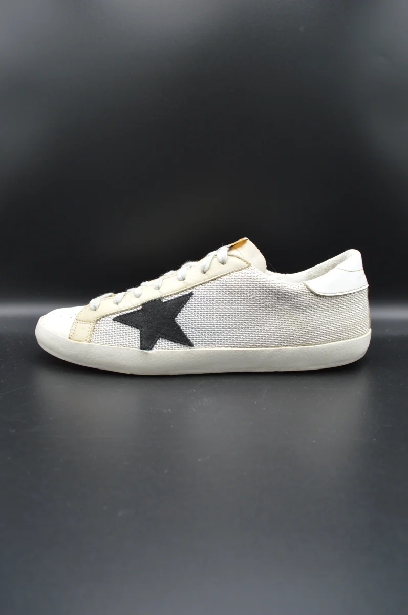Golden Goose Superstar toile beige/noir - T43 – Image 4