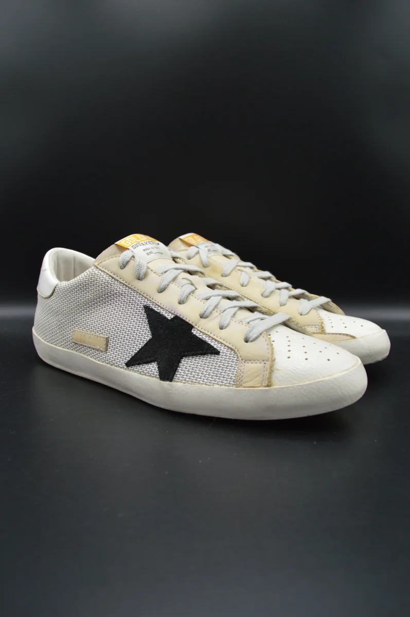Golden Goose Superstar toile beige/noir - T43 – Image 6
