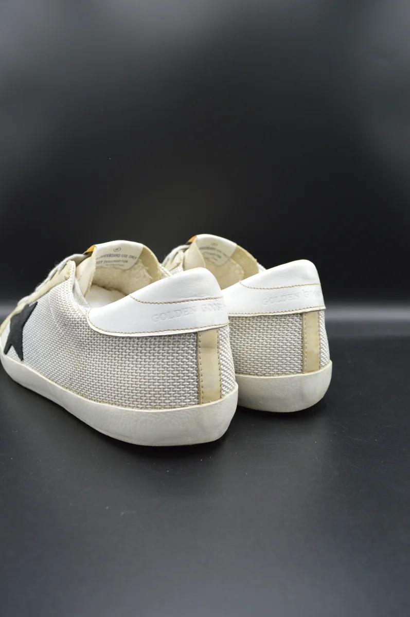 Golden Goose Superstar toile beige/noir - T43 – Image 8