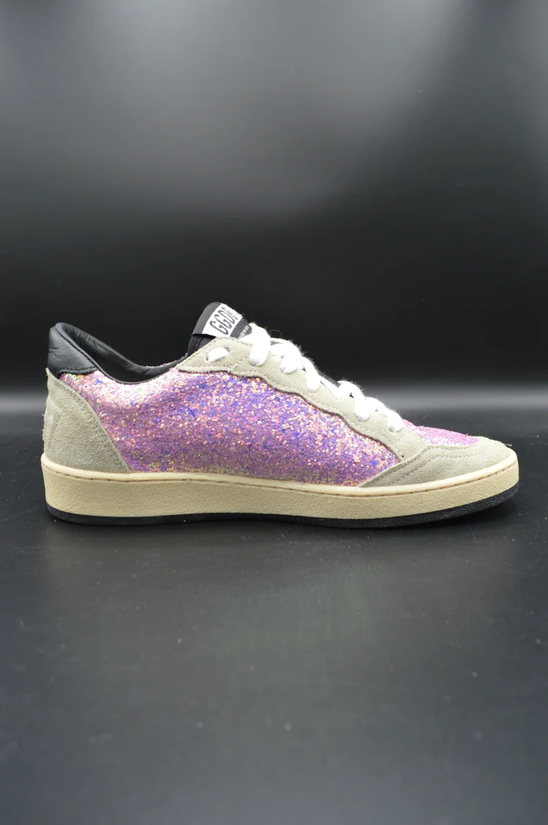 Golden Goose ballstar gris/paillettes rose/blanc - T36 – Image 5