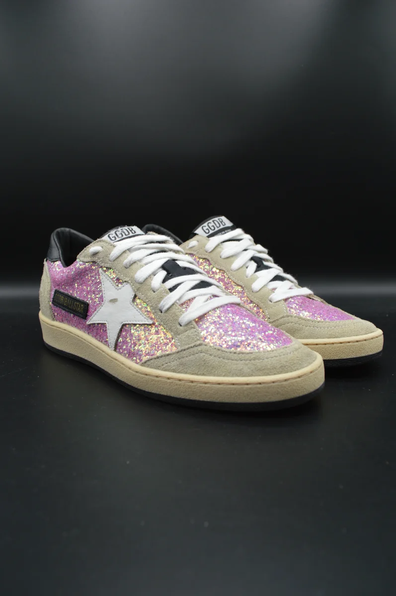 Golden Goose ballstar gris/paillettes rose/blanc - T36 – Image 6