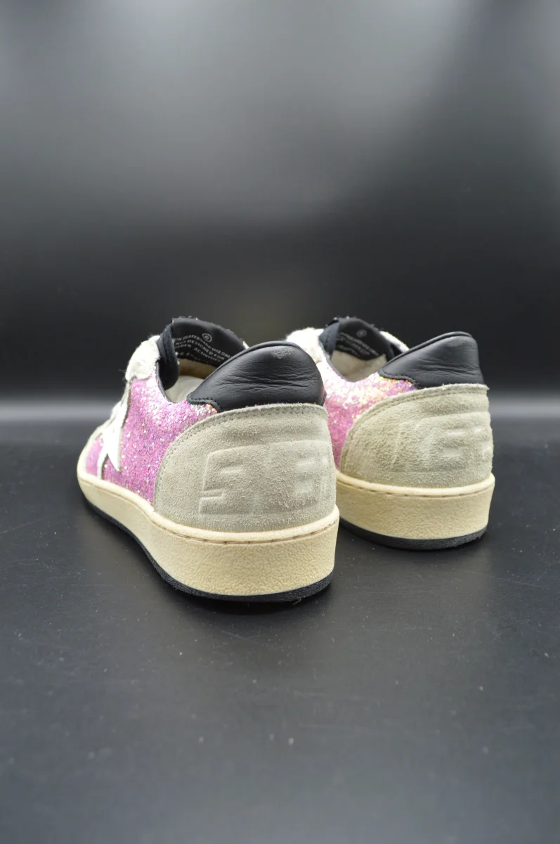 Golden Goose ballstar gris/paillettes rose/blanc - T36 – Image 8
