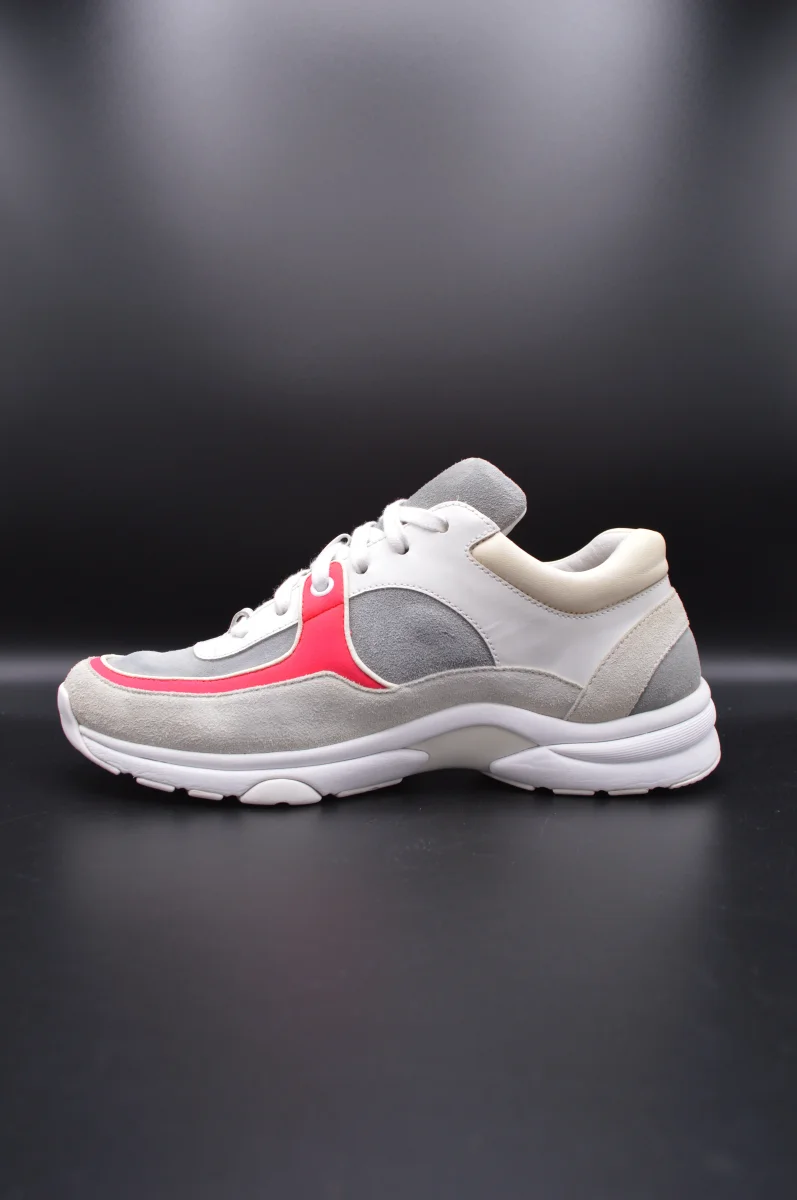Chanel sneakers blanc/gris/rose - T38 – Image 3