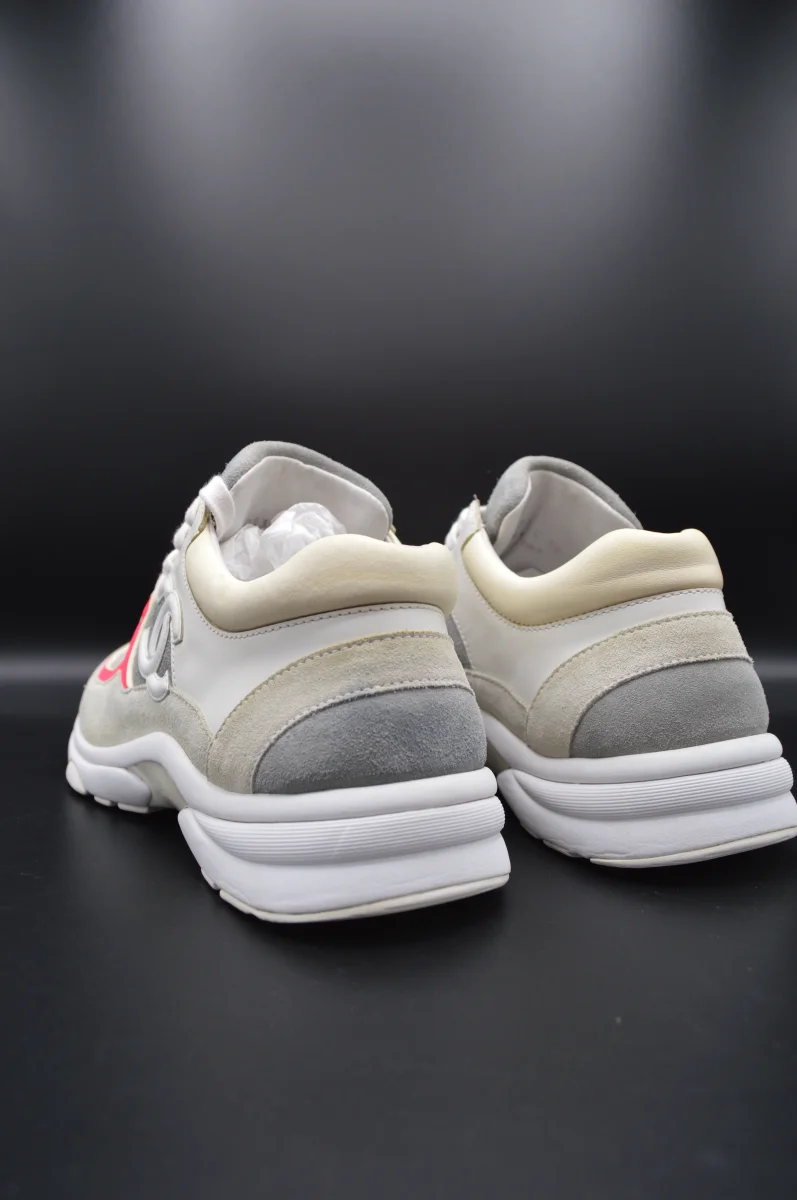 Chanel sneakers blanc/gris/rose - T38 – Image 8