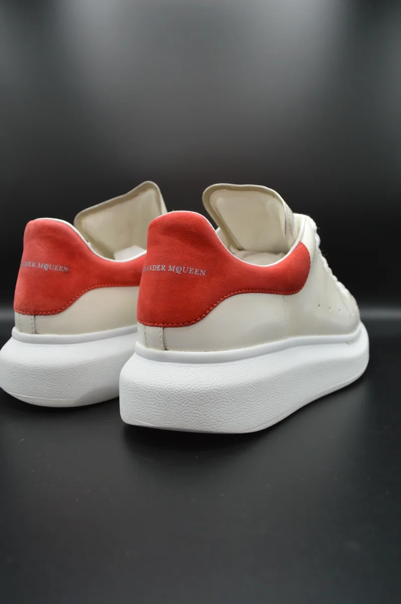 Alexander Mcqueen oversize blanc/rouge - T37 – Image 9