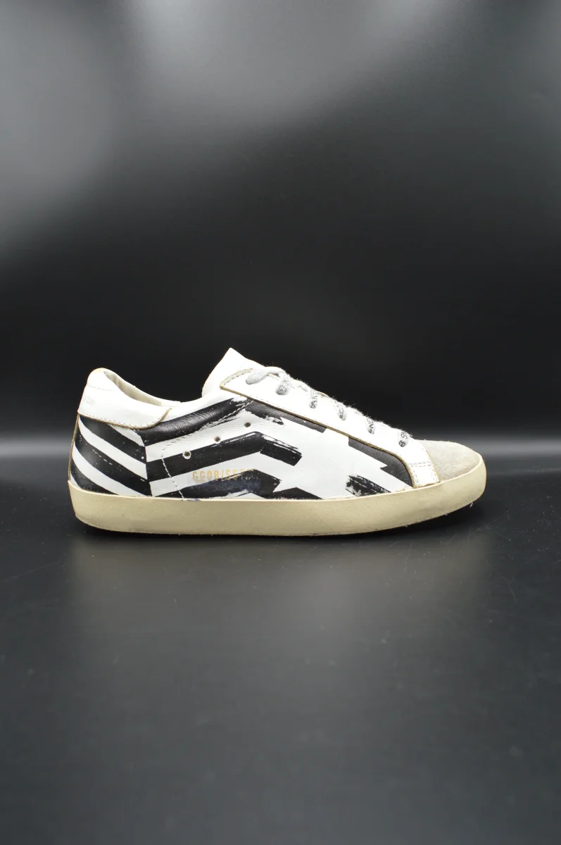 Golden Goose superstar blanc/noir/gris - T37 – Image 2