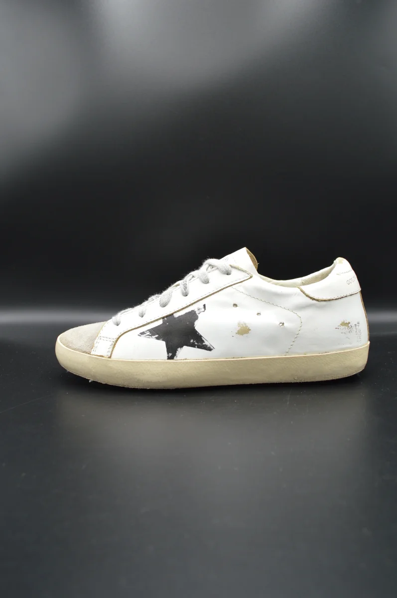 Golden Goose superstar blanc/noir/gris - T37 – Image 4