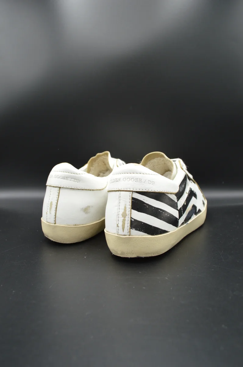 Golden Goose superstar blanc/noir/gris - T37 – Image 9
