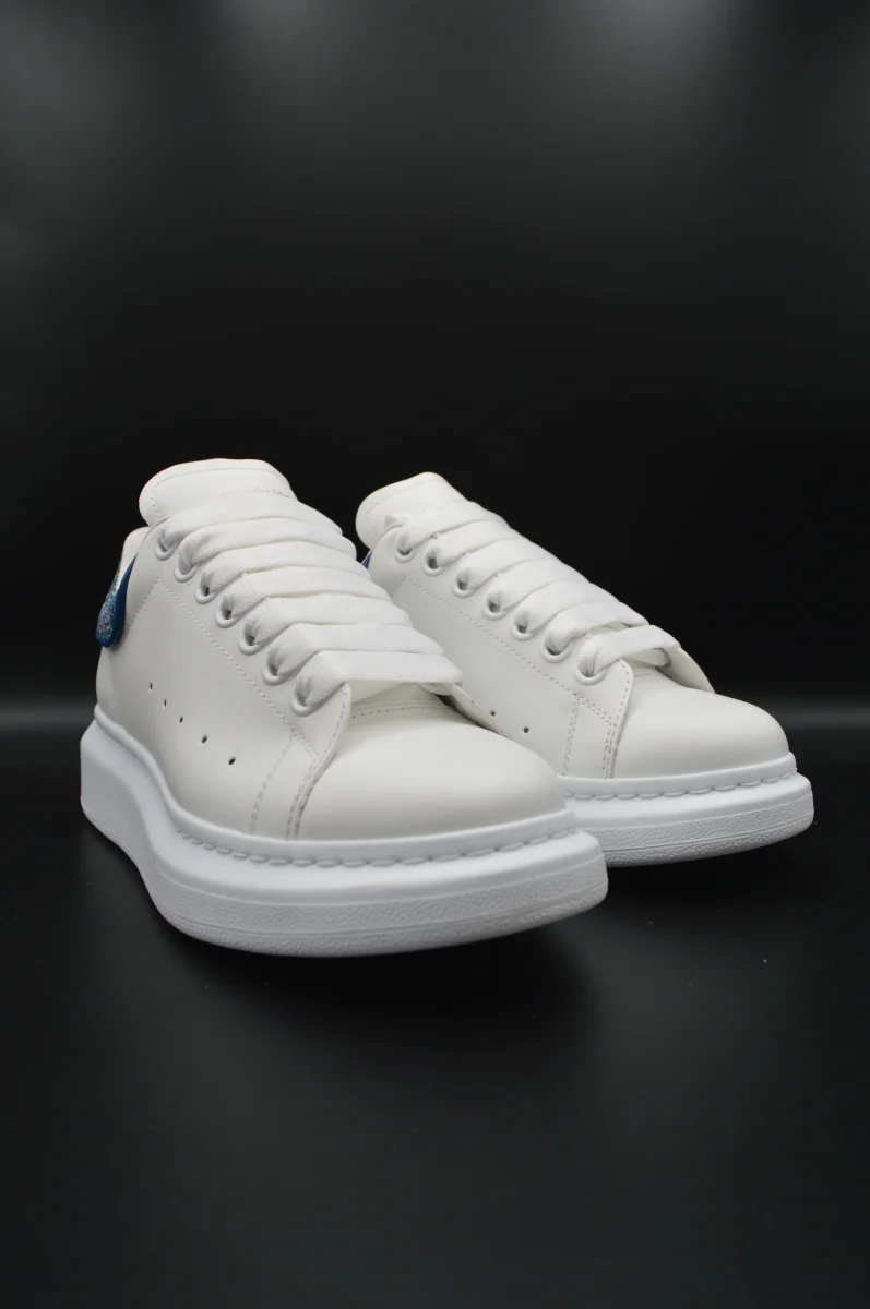 Alexander Mcqueen Oversize blanc/paillette bleu/violet - T38 – Image 6