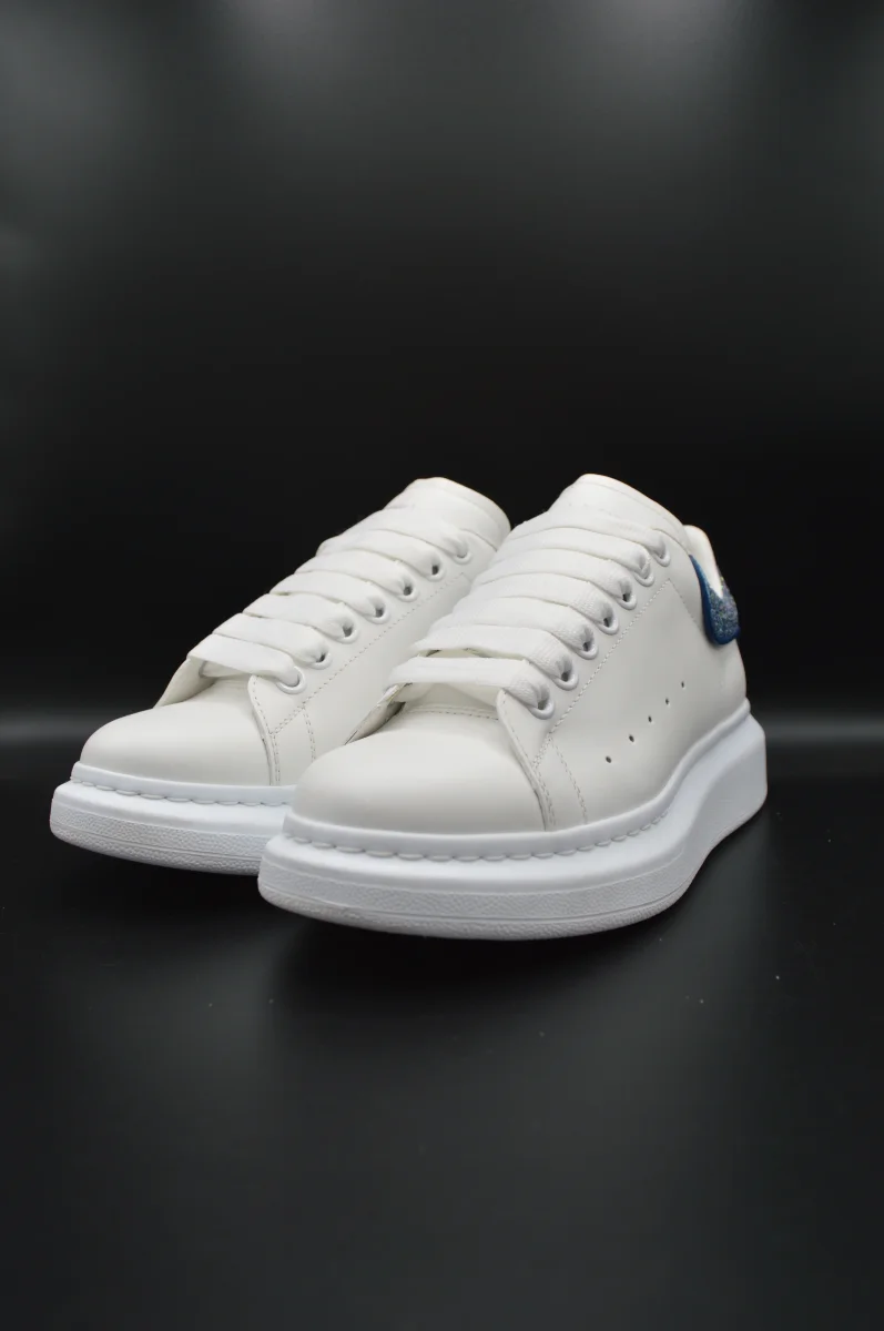 Alexander Mcqueen Oversize blanc/paillette bleu/violet - T38 – Image 7