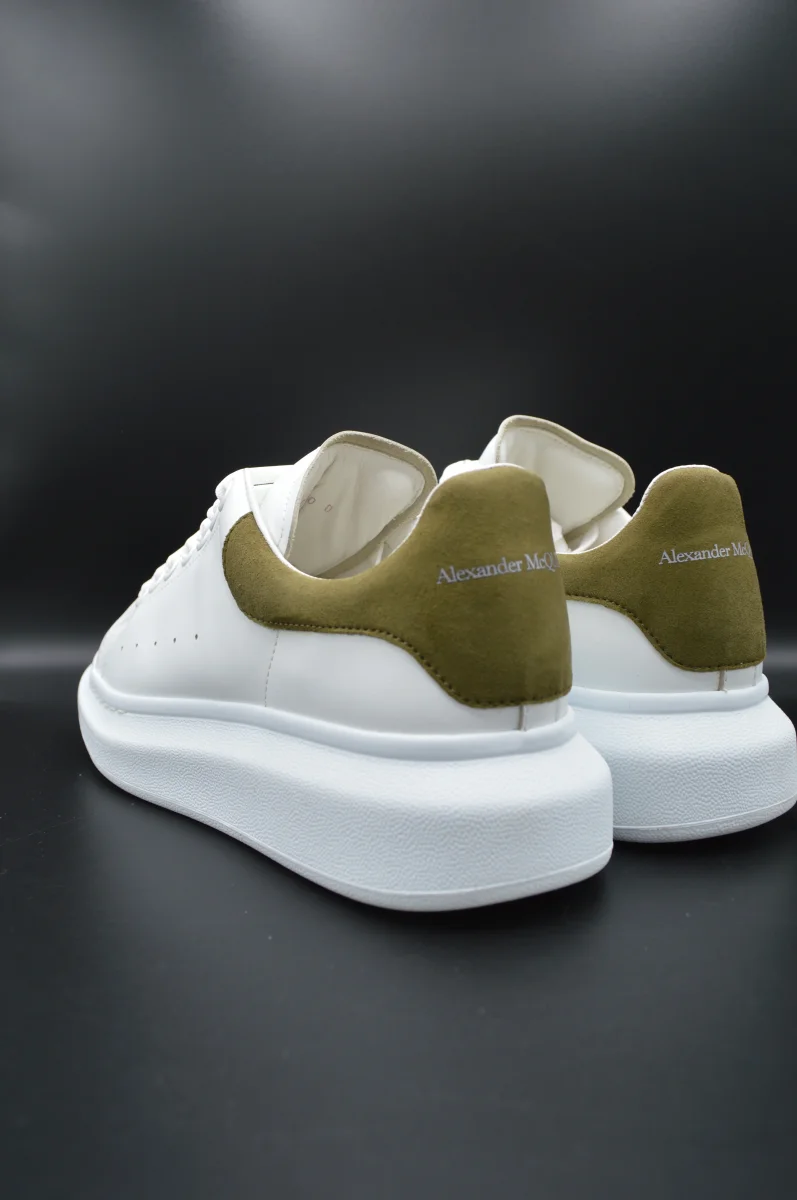 Alexander Mcqueen Oversize blanc/vert kaki - T40 – Image 8