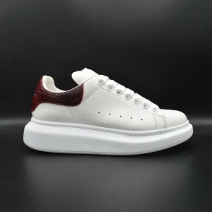 Alexander Mcqueen Oversize blanc/crocodile bordeaux - T37