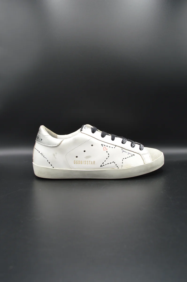 Golden Goose Superstar blanc/gris/argent - T36 – Image 2