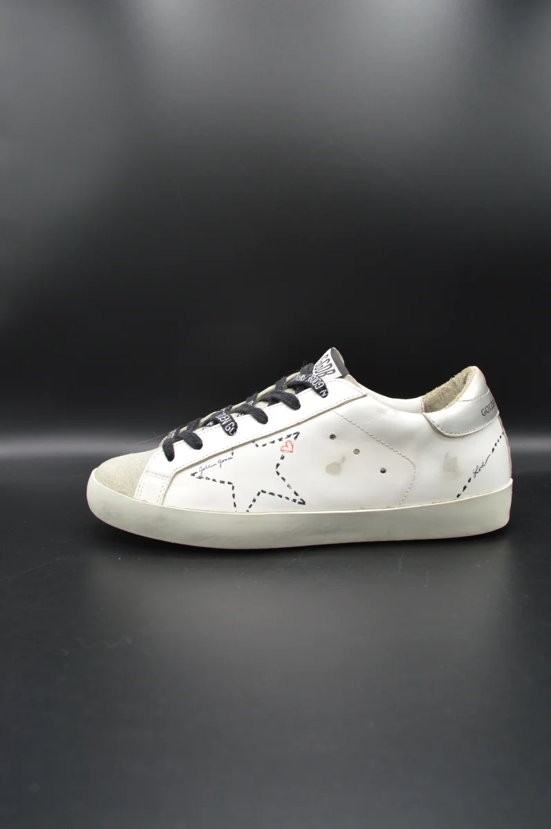 Golden Goose Superstar blanc/gris/argent - T36 – Image 4