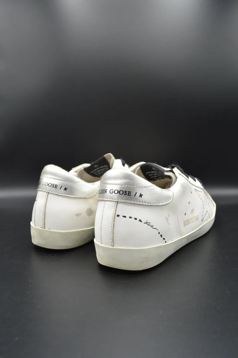 Golden Goose Superstar blanc/gris/argent - T36 – Image 9
