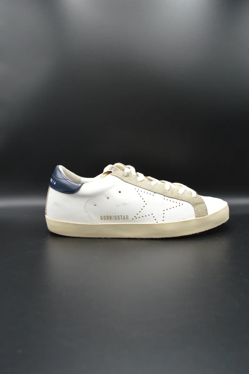 Golden Goose Superstar blanc/bleu marine/beige/gris - T38 – Image 2