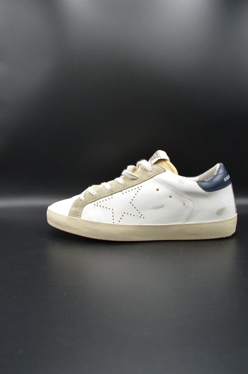 Golden Goose Superstar blanc/bleu marine/beige/gris - T38 – Image 4