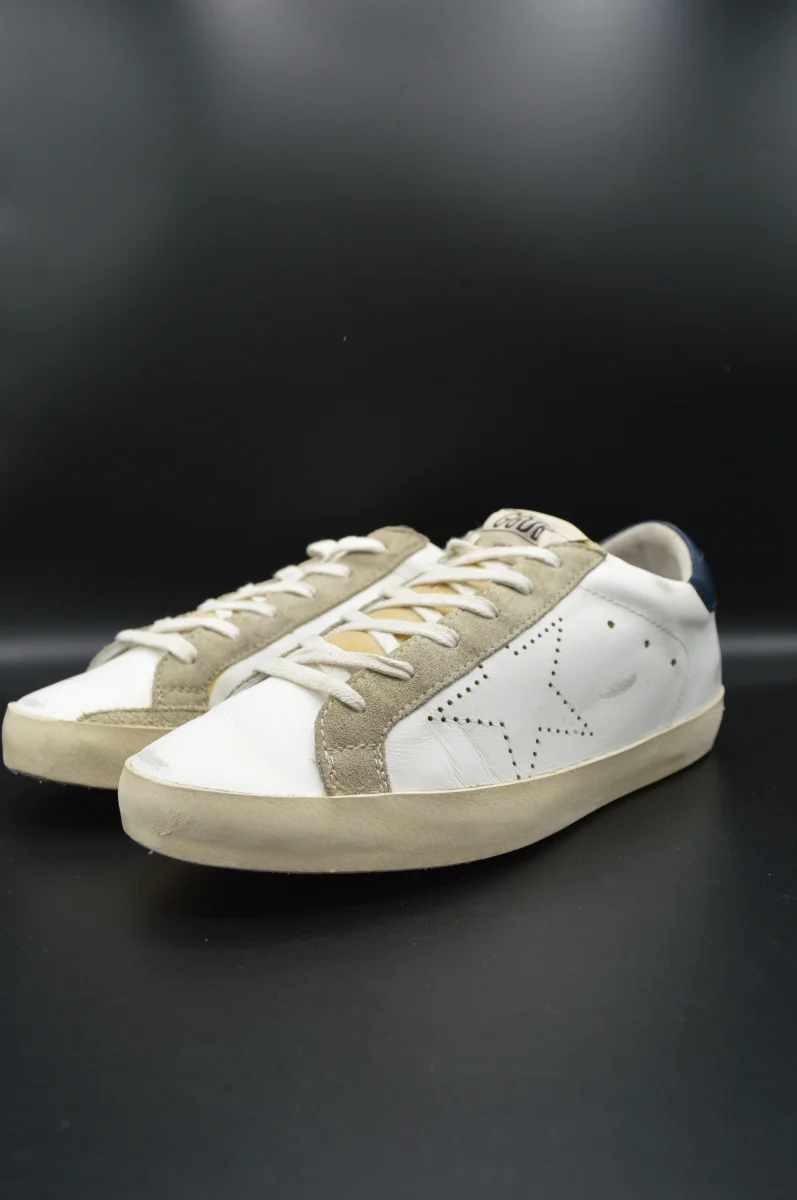 Golden Goose Superstar blanc/bleu marine/beige/gris - T38 – Image 7