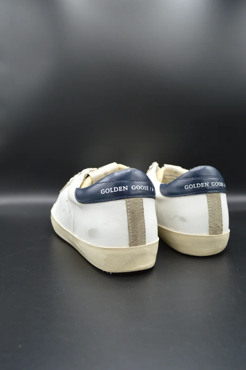 Golden Goose Superstar blanc/bleu marine/beige/gris - T38 – Image 8