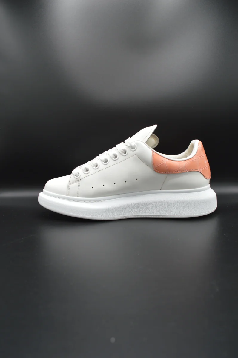 Alexander Mcqueen Oversize blanc/crocodile saumon - T39 – Image 3