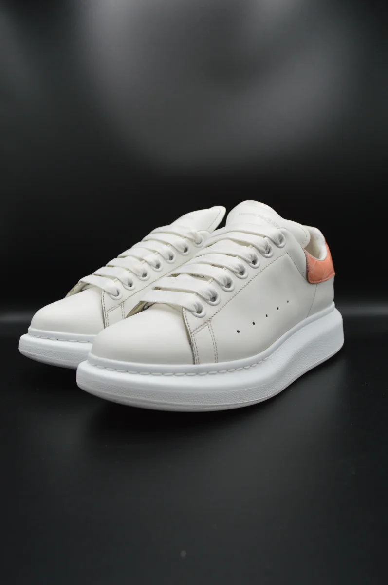 Alexander Mcqueen Oversize blanc/crocodile saumon - T39 – Image 7