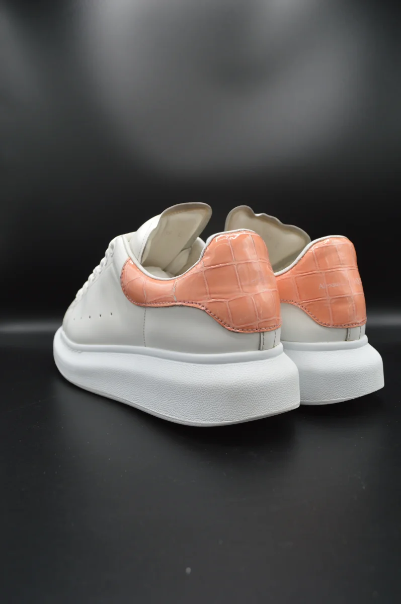 Alexander Mcqueen Oversize blanc/crocodile saumon - T39 – Image 8