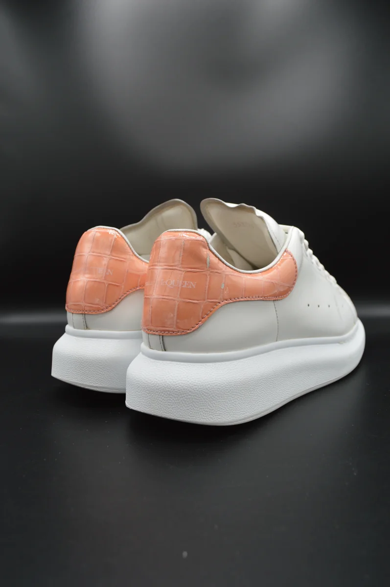 Alexander Mcqueen Oversize blanc/crocodile saumon - T39 – Image 9