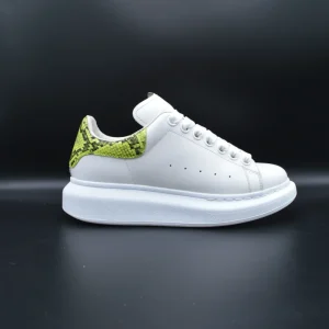 Alexander Mcqueen Oversize blanc/python jaune fluo - T36