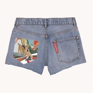 G.KERO - SHORT EN JEAN FEMME RENVERSÉE