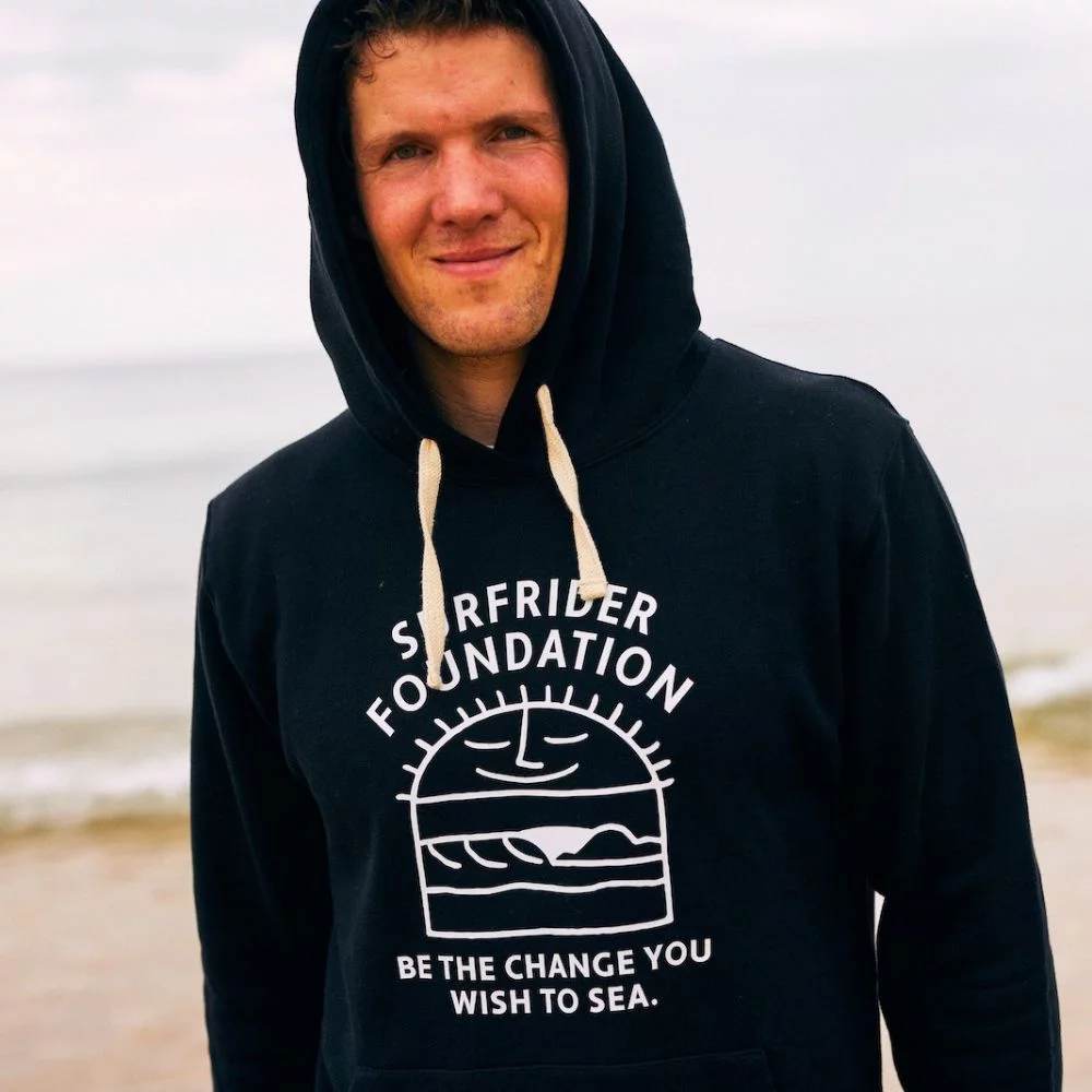 Black Hoodie Surfrider X Keep Earth Around – Be the change