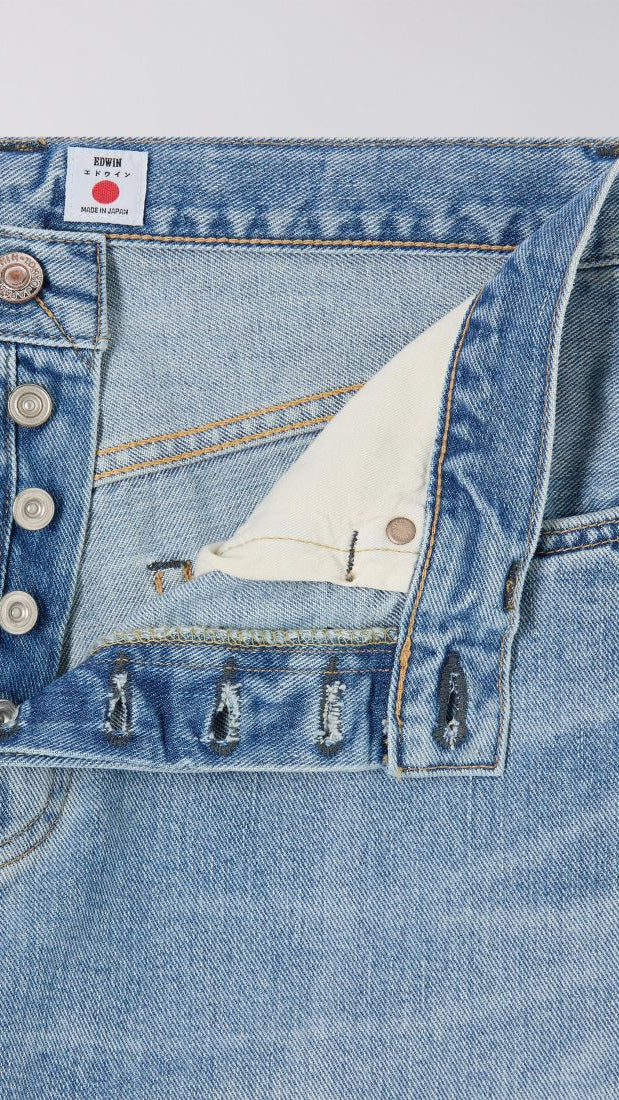 EDWIN - Loose Straight Kaihara Blue Light Used – Image 6