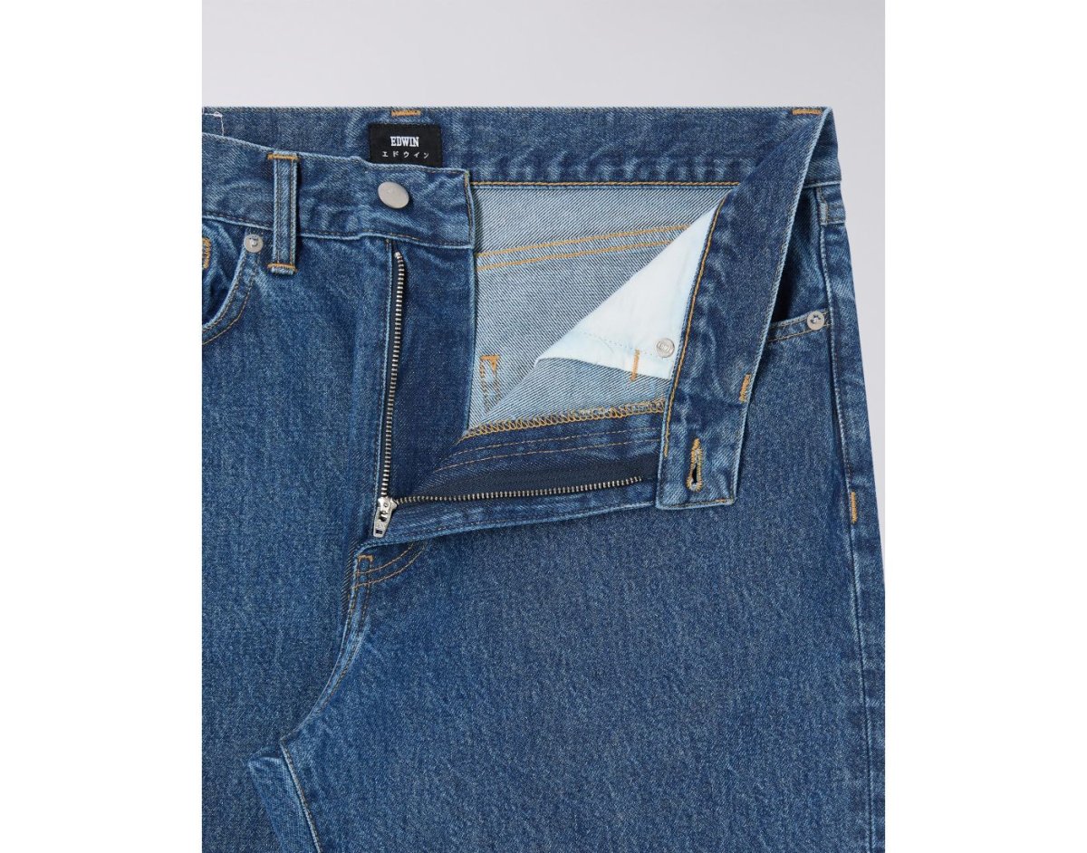 EDWIN - Cosmos Pant Arctic Blue Denim Mid Marble Wash – Image 4