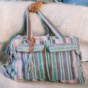 L'ÎLE BLEUE - Weekend Bag Kantha