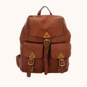 CAMPOMAGGI - SAC BERENICE BACKPACK COGNAC