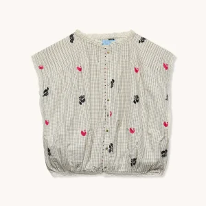 L'ÎLE BLEUE - BLOUSE SANS MANCHES JEANNETTE