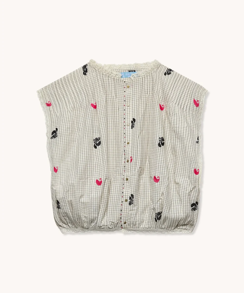 L'ÎLE BLEUE - BLOUSE SANS MANCHES JEANNETTE – Image 2