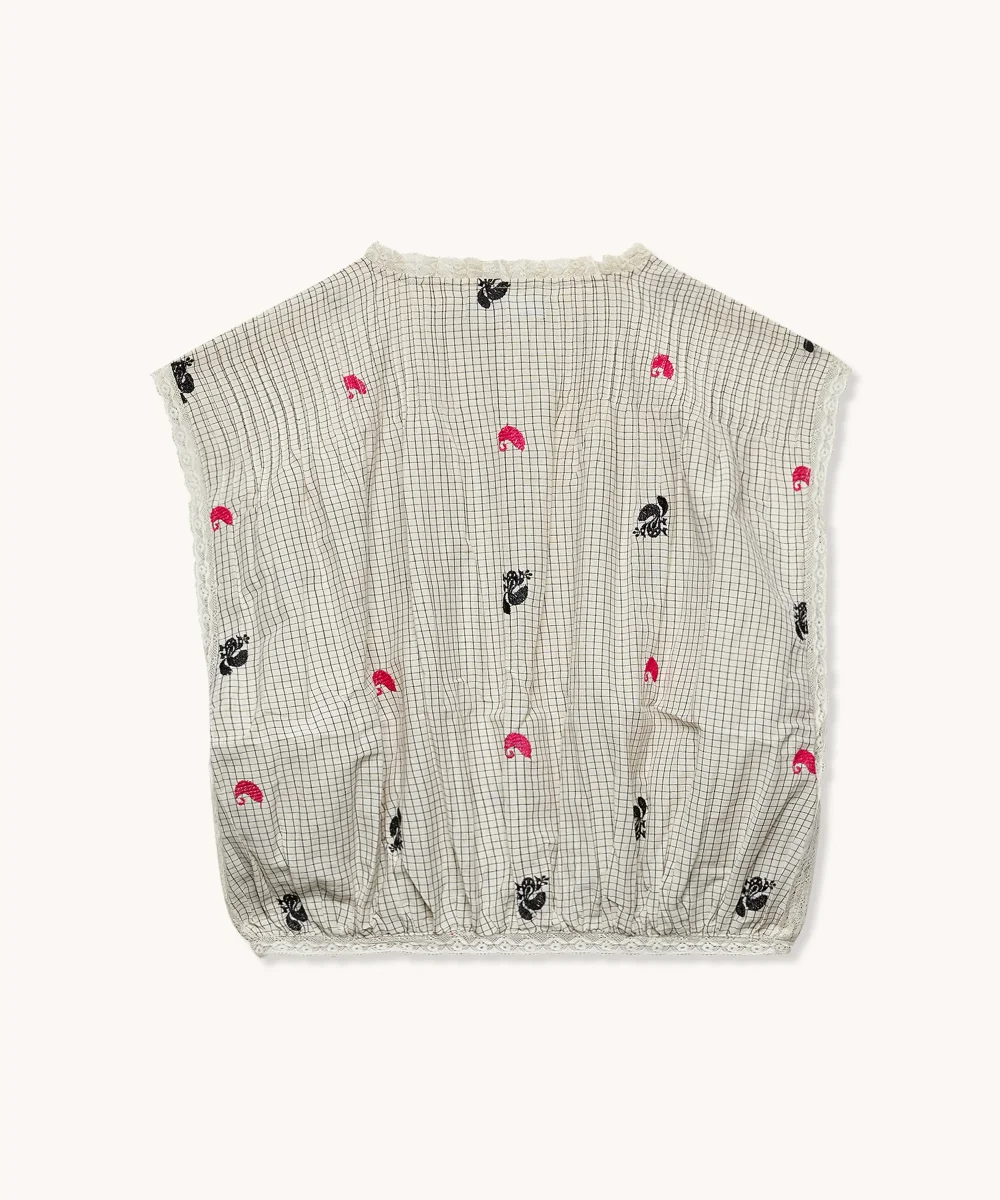 L'ÎLE BLEUE - BLOUSE SANS MANCHES JEANNETTE – Image 3